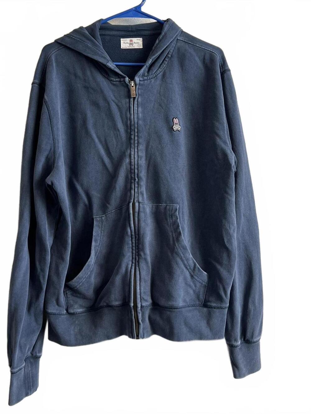 Psycho Bunny Blue Faded Style Hoodie. Like New